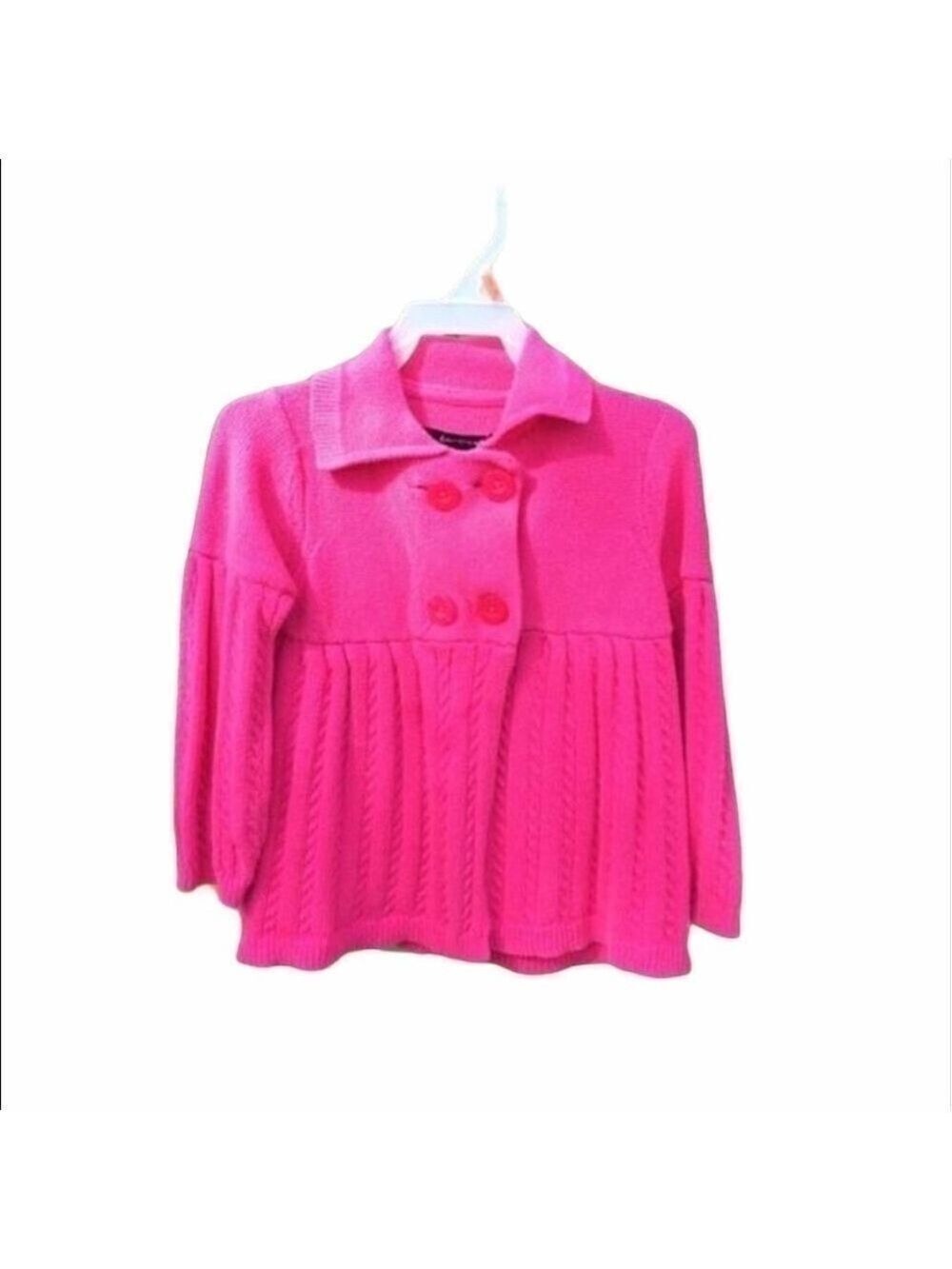 CALVIN KLEIN Girl’s Pink Button up Sweater size 2T